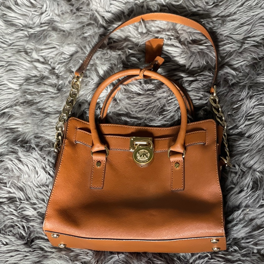 Michael Kors Brown Saffiano Leather Purse